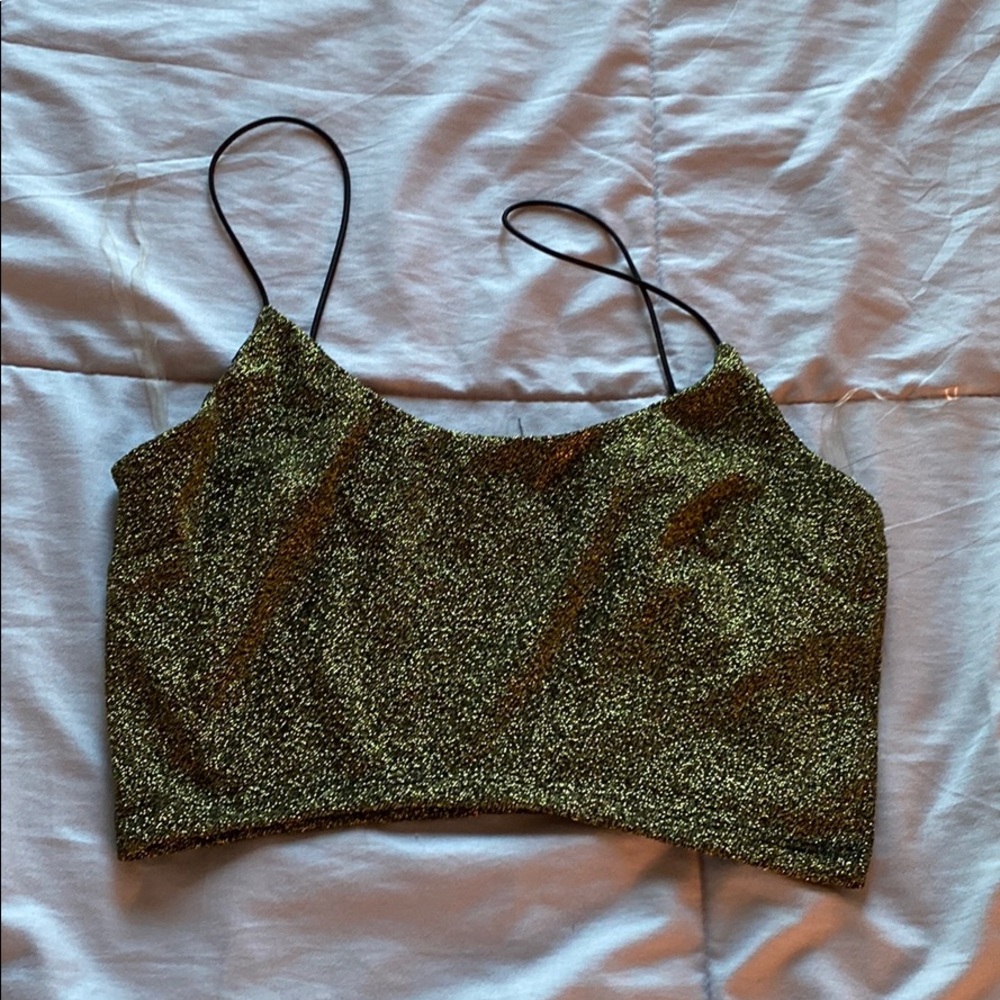 Sparkly Strappy crop top